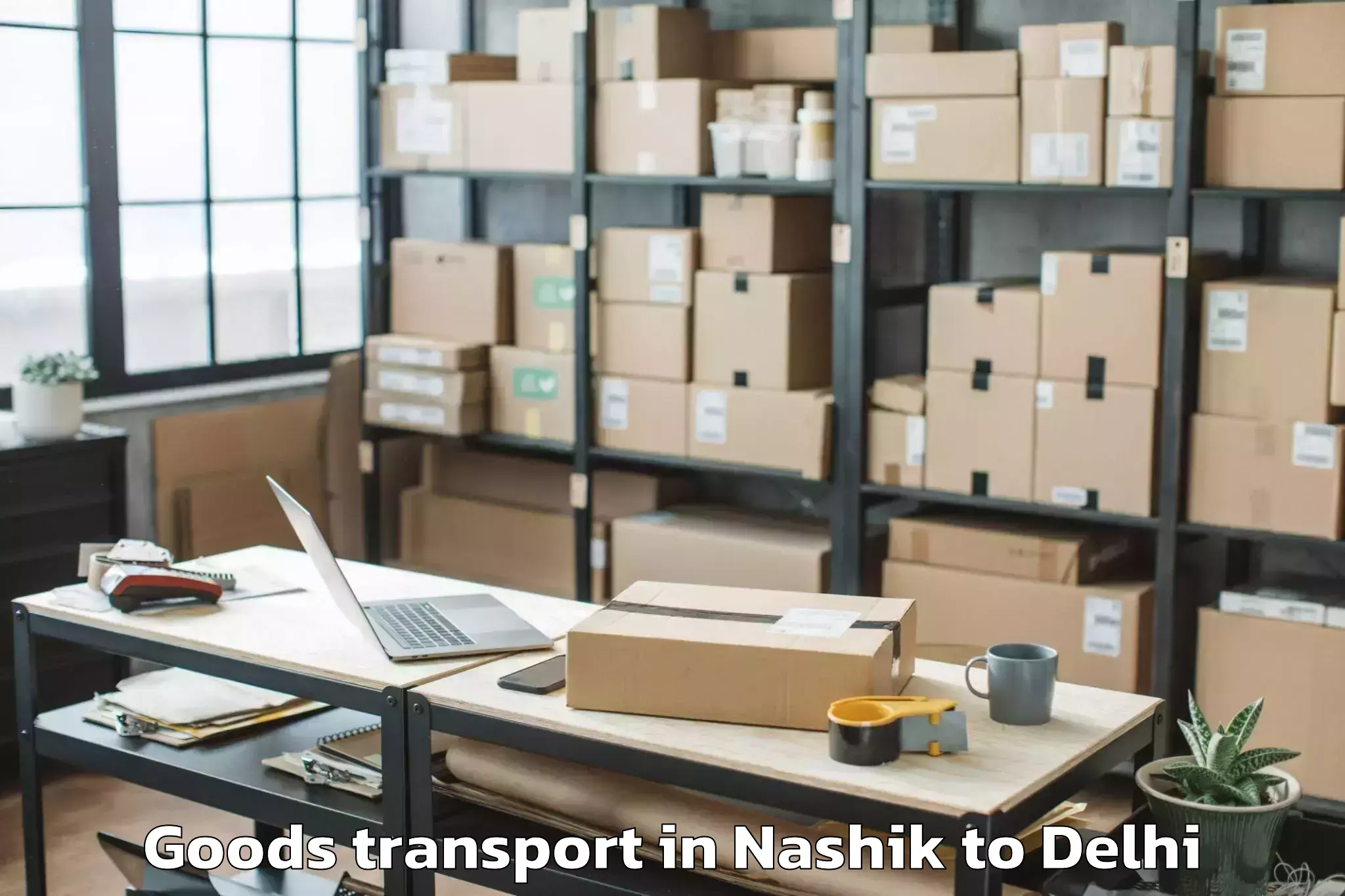 Trusted Nashik to Aggarwal City Mall Pitampura Goods Transport